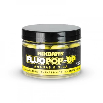 MIKBAITS POP-UP FLUO BOJLI 150ml - ANANÁSZ VAJSAV 14mm