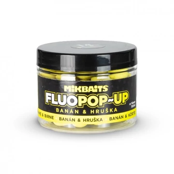 MIKBAITS POP-UP FLUO BOJLI 150ml - BANÁN KÖRTE 14mm