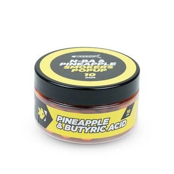 MIKBAITS Smokers POP-UP FLUO BOJLI 100ml - ananász. vajsav 10mm