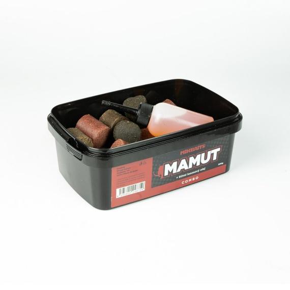 MIKBAITS MAMUT COMBO - MAMUT PELLET MIX + 60ml LAZAC OLAJ 500g
