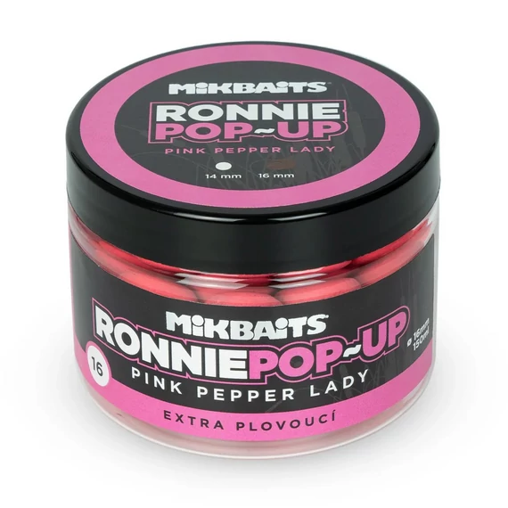 MIKBAITS RONNIE POP-UP FLUO PINK PEPPER LADY 14mm 150ml