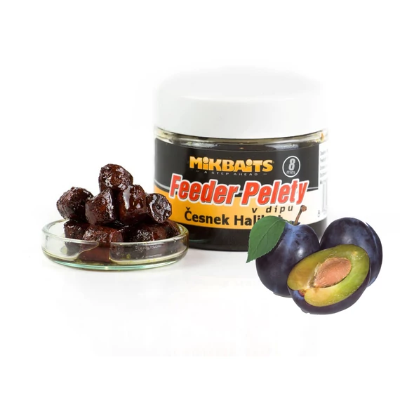 MIKBAITS FEEDER HALIBUT PELLETEK DIPPELVE – SZILVÁS 14 mm