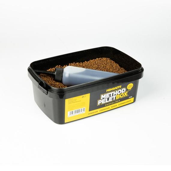 MIKBAITS METHOD PELET BOX PAMPELISKA GYERMEKLÁNCFŰ 400g + 120ml ACTIVATOR