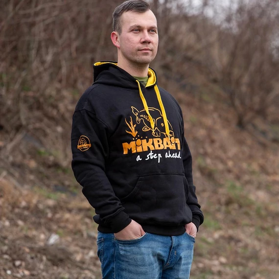 MIKBAITS FANS TEAM FÉRFI KAPUCNIS PULÓVER – FEKETE XL